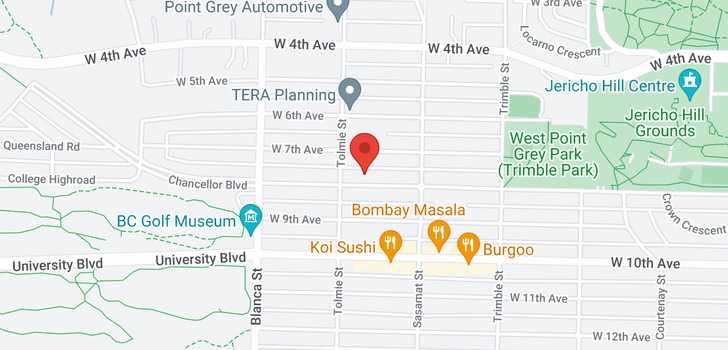 map of 4576 W 7TH AVENUE